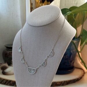 Anna Beck Half Circles Necklace in Silver